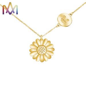 Buy cheap 50CM Chain Smile Face Sunflower Necklace Choker from wholesalers