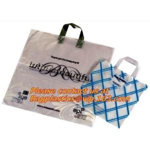 Buy cheap Frosted Die Cut Handle Take Out Bag for Bread Packing,reinforce die cut handle plastic LDPE foldable shopping poly bag from wholesalers