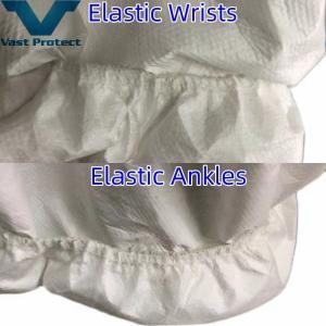 Buy cheap Easy to Wear White Breathable Anti-Static Disposable Microporous Coverall with Sealed Seam from wholesalers