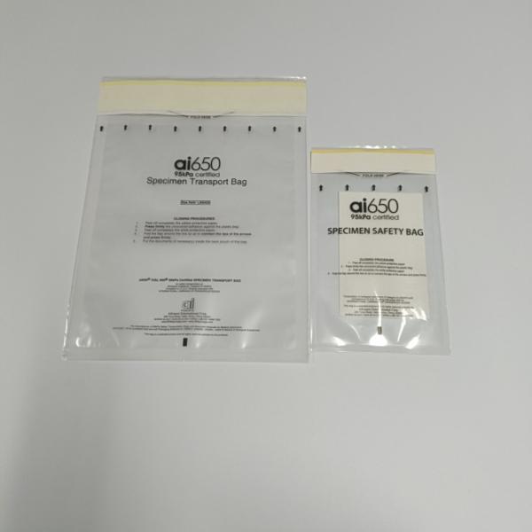 Quality Writable Surface 95kpa Specimen Transport Bag Plastic for sale
