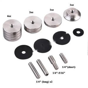 Buy cheap 5/16"- 24 ,1/4"-20 UNF Threaded Stainless Steel And Tungsten 1-2-3-4-8 Oz Bow Weight And Thread Studs from wholesalers