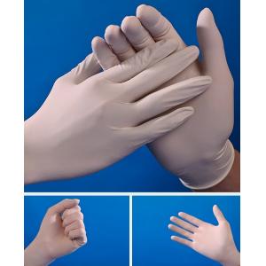 Buy cheap Natural Rubber Latex Disposable Exam Gloves Non Sterile Powdered product