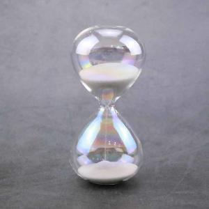 Buy cheap Classic Glass Sand Timer Hourglass  Sand Clock Black And White from wholesalers