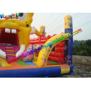 Minion / Spongebob Inflatable Bouncer Amusement Park Slide PVC Vinyl