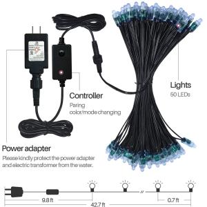 Smart String Lights RGBIC for Christmas Tree Outdoor RGB Xmas Fairy Light