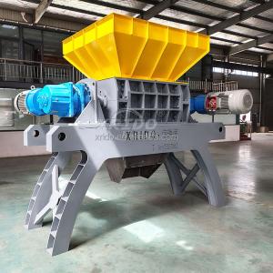 Scrap Aluminum Iron Steel Copper Shredder for Solid Waste Dual Shaft Chipper and
