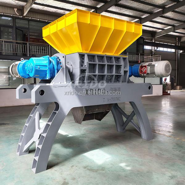 Scrap Aluminum Iron Steel Copper Shredder for Solid Waste Dual Shaft Chipper and