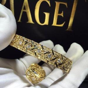 Buy cheap  diamonds of rattan plaid ring 18kt gold  with yellow gold from wholesalers