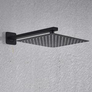 Buy cheap Luxury Rain Bathroom Shower Faucet Matte Black Shower Mixer Set from wholesalers