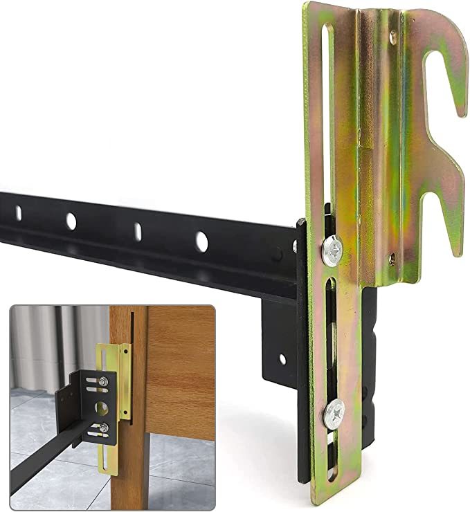 Buy cheap  #711 Bed Frame Bolt On to Hook On Conversion Brackets for Headboard or Footboard, Hook on Bed Rails Brackets, Extra Heavy Duty Hook Plate Adapter from wholesalers