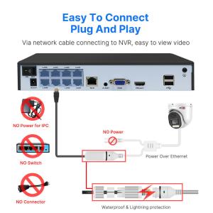 Buy cheap 4K 8 Channel 8MP Red and Blue Light Alarm Outdoor Home PoE NVR Kit Cctv Ip Cameras Surveillance Security Camera System from wholesalers
