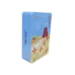 Buy cheap Cmyk Shiny Laminated Tinplate Biscuit Tin Box Rust - Proof , Construction Design product