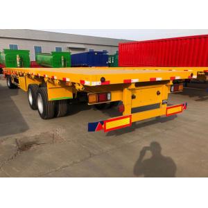 Buy cheap SINOTRUK Mn Steel 3 Axles Flatbed Cargo Full Trailer from wholesalers