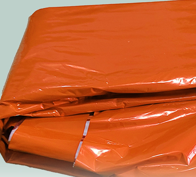 Buy cheap 25mic Orange PE Aluminized Film Camping Emergency Sleeping Bag from wholesalers