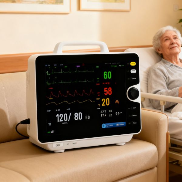 Quality 12.1-Inch Multi-Parameter Patient Monitor With Dual Temperature & ST Analysis for sale
