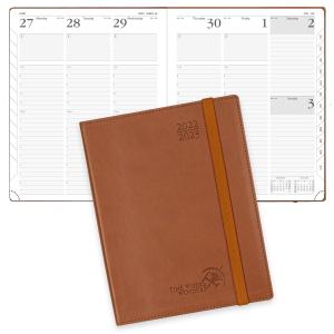 Buy cheap Softcover Weekly Academic Planner 2023 2023 Brown Vegan Leather from wholesalers