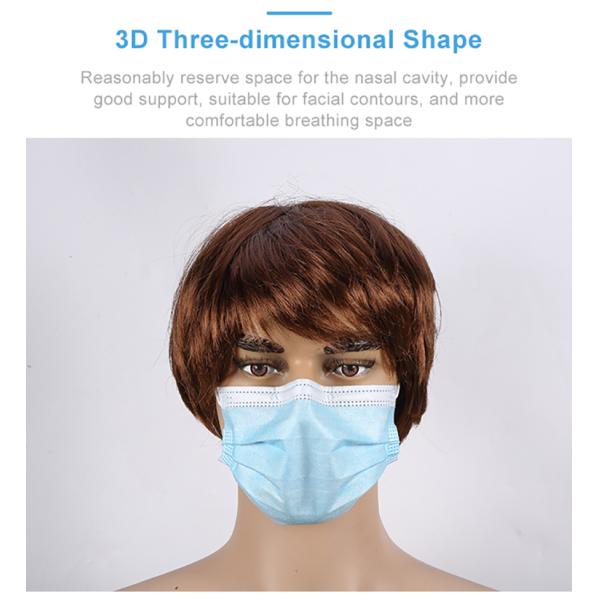 3 layer disposable face mask medical faces mask with earloops