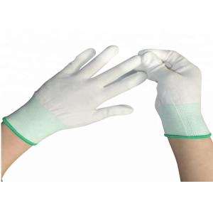Buy cheap Stretch Anti Static Gloves PU Coated , Nylon Yarn Utility Work Gloves from wholesalers