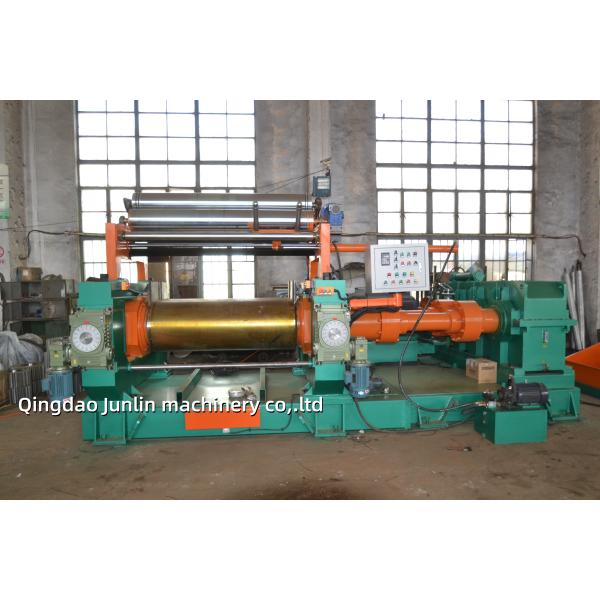 Two Roll Stock Blender Open Mixing Mill Automated For Conveyor Belt Manufacturers