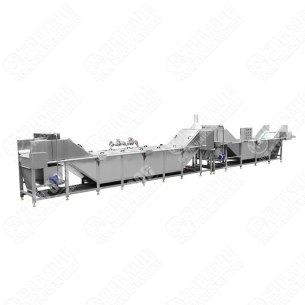 Commercial fruit and vegetable processing line fully automatic cleaning