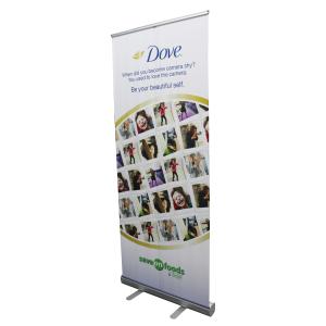 Buy cheap Aluminum Retractable Banner Stands With Canvas Bag Easy Packing Carrying from wholesalers