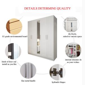 Buy cheap Moisture Proof Particle Board Wardrobe Cabinets with mirror For Commercial Office Building from wholesalers