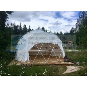 Buy cheap 850gsm PVC Coated Glamping Dome Tent Strong Winds Resistance from wholesalers