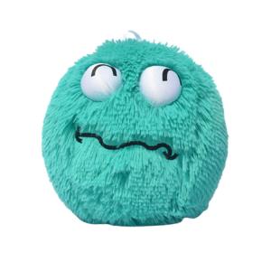 Diameter 9'' Small Kids Plush Toy with Inflatable Fabric Furry Fluffy Balls and