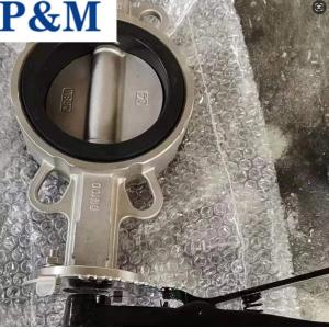 Buy cheap China ASTM A351 CF8/CF8M stainless steel ANSI standard wafer butterfly valve from wholesalers