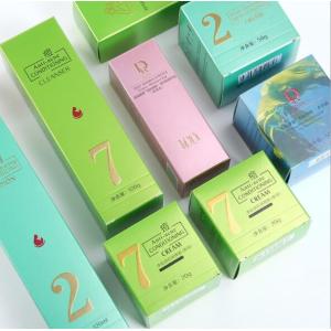 Buy cheap OEM Square Rectangle Empty Cosmetic Boxes UV Engrave Cardboard Containers For Cosmetics from wholesalers