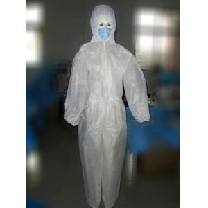 Buy cheap Biohazard Medical Disposable Plastic Suit Protective Clothing With Hood from wholesalers