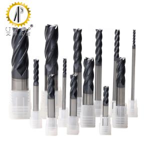 Buy cheap TiAlN Coated 4 Flute HRC58 Tungsten Carbide End Mill from wholesalers