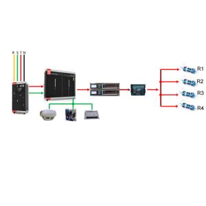 6 Layer Power Aging Test Rack with 170mm Height and RS485 Communication for