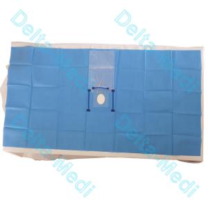 Surgical Fenestration Eye Sheet Drape With Integrated Fluid Collection Bag