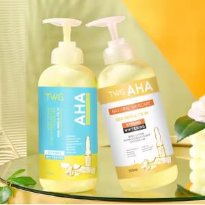 China Skin Care Factory / Manufaturer Whitening Body Lotion Lightening Hydrating AHA Vitamin C Body Lotion Niacinamide Body Lotion on sale