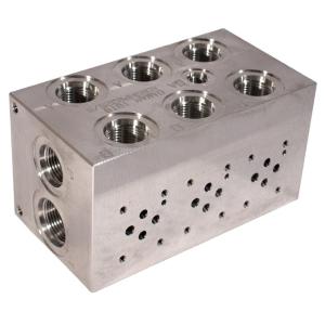 Buy cheap G3 / 8" OEM Hydraulic Manifold Valve Blocks Flow Control from wholesalers