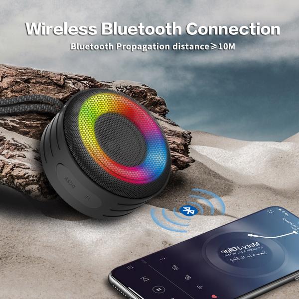 Buy cheap 1500mAh IPX7 Waterproof Speaker , RGB Bluetooth Speaker ABS Silicone Material from wholesalers