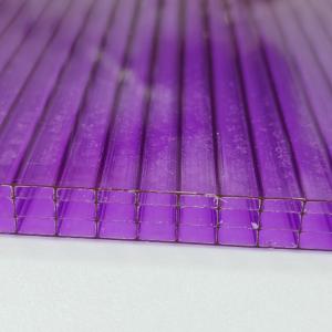 10mm 2.1m*5.8m Purple Polycarbonate Sheets Four-Layer Structure