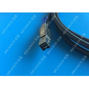 Buy cheap 3.3FT External SAS Cable HD Mini SAS SFF-8644 To SFF-8644 Cable 1M / Black from wholesalers