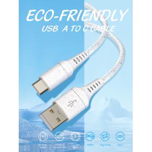 1.2m Biodegradable Micro USB Data Charging Cable Wheat Color