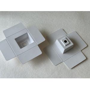 Buy cheap Thermoformed Molded Fiber Packaging With Living Hinge Negative Edge Paper Pulp from wholesalers