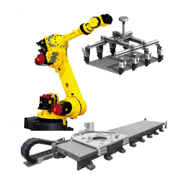 Buy cheap 6 Axis Industrial Robot Arm R-1000iA With CNGBS Linear Tracker And Robot Gripper For Pick And Place from wholesalers