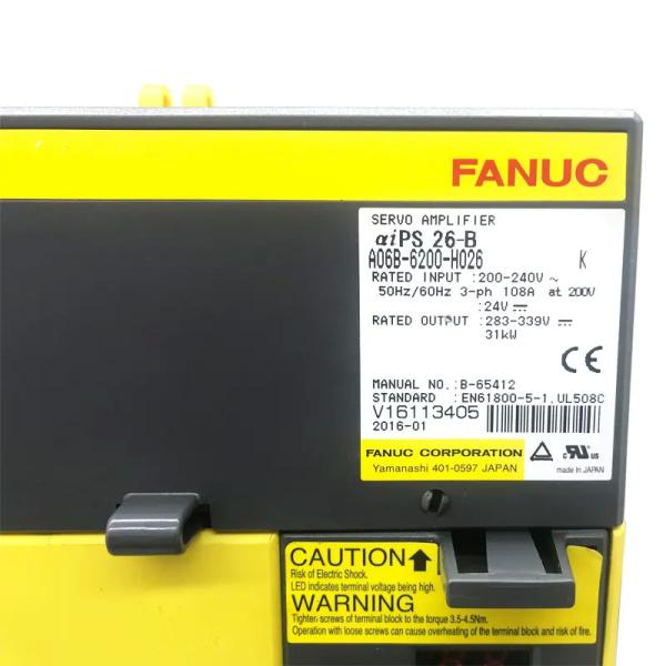 A06B-6200-H026 New Fanuc Servo Drive System with 12 Months Warranty for
