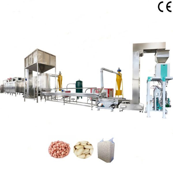 Quality Automated Peanut Peeling Machine with High Blanching Quality and No Damage for 500-1000kg/h Capacity for sale