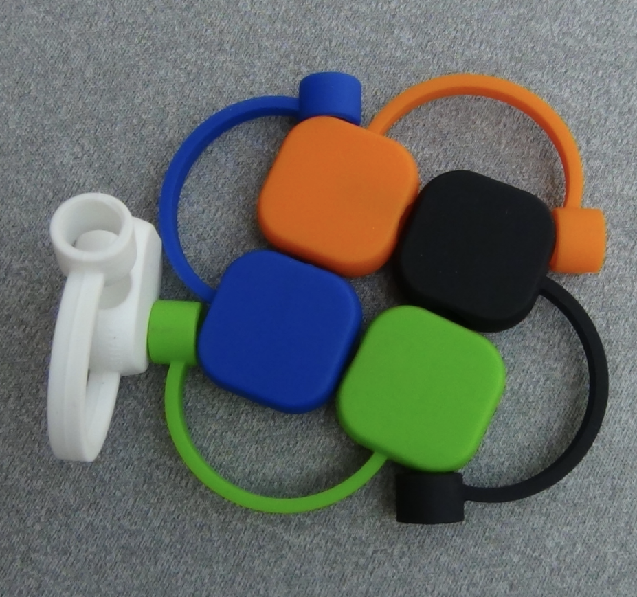 Cross Border Food Grade Silicone Dustproof Straw Plug, Reusable Soft Silicone Straw Cap