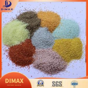 China Calcined Quartz Colored Decorative Sand Ceramic Colored Stone Color Paint Sand on sale