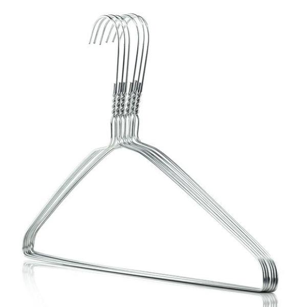 Quality CO Galvanized Steel 16 Inch 2.1mm Wire Shirt Hangers for sale
