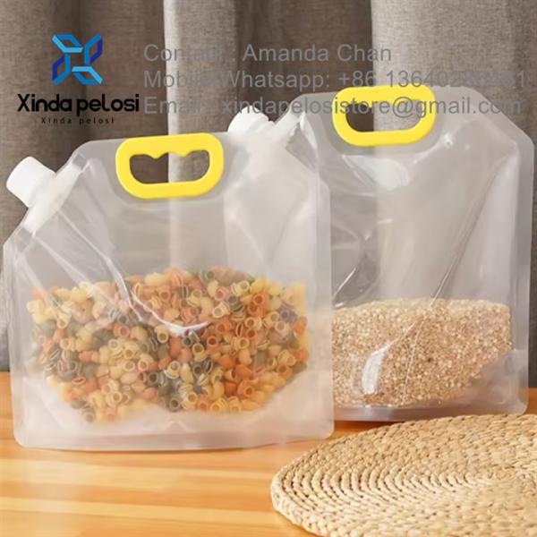 Buy cheap Custom Stand Up Pouch Bag With Large Capacity Plastic Stand Up Pouches For Juice Packaging from wholesalers