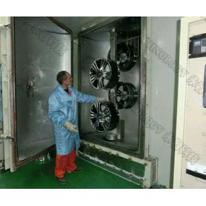 Buy cheap PVD Hard Chrome Plating Machine , Strong Adhesion Film On Automotive Wheel / Hub, Car wheels PVD chrome plating Machine from wholesalers