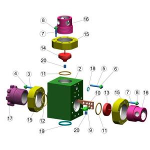 Mud pump parts for Southwest A1400PT/1700PT mud pump, A1100PT mud pump, 14P220